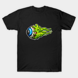 Eyeball Flying Rockabilly Tattoo Cartoon Slime Eye T-Shirt